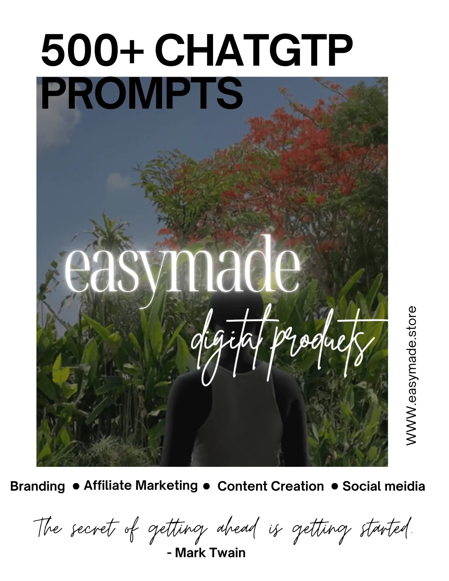 500 ChatGPT Prompts Bundle | Instant Digital Download EasyMade